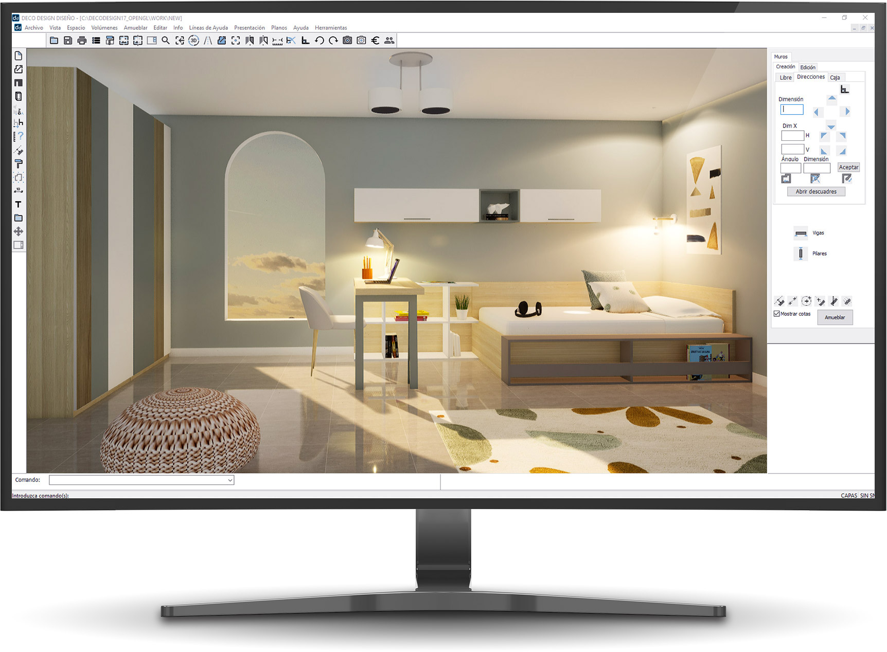 Programa de diseño de muebles 3D. Deco Design. ACA España